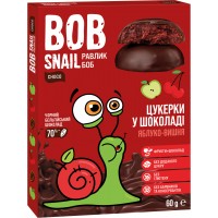 Конфеты в черном шоколаде Bob Snail Яблоко-вишня, 60 г